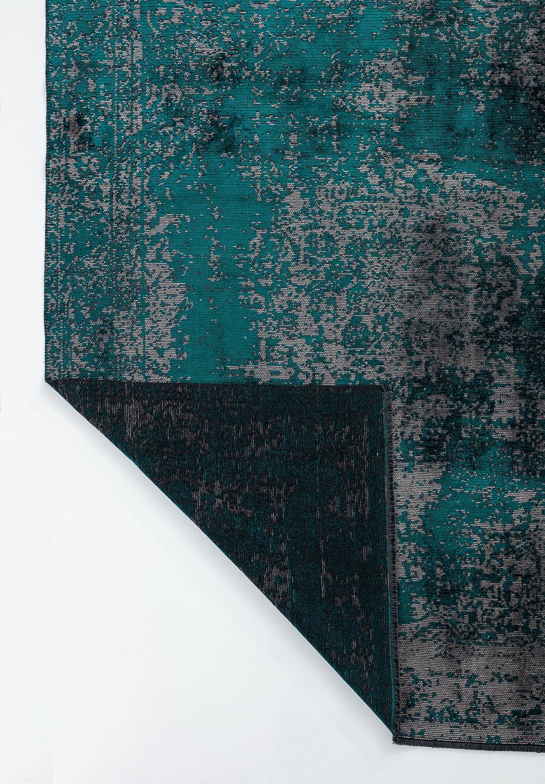 MEDALLION GREY - DARK TURQUOISE RUG