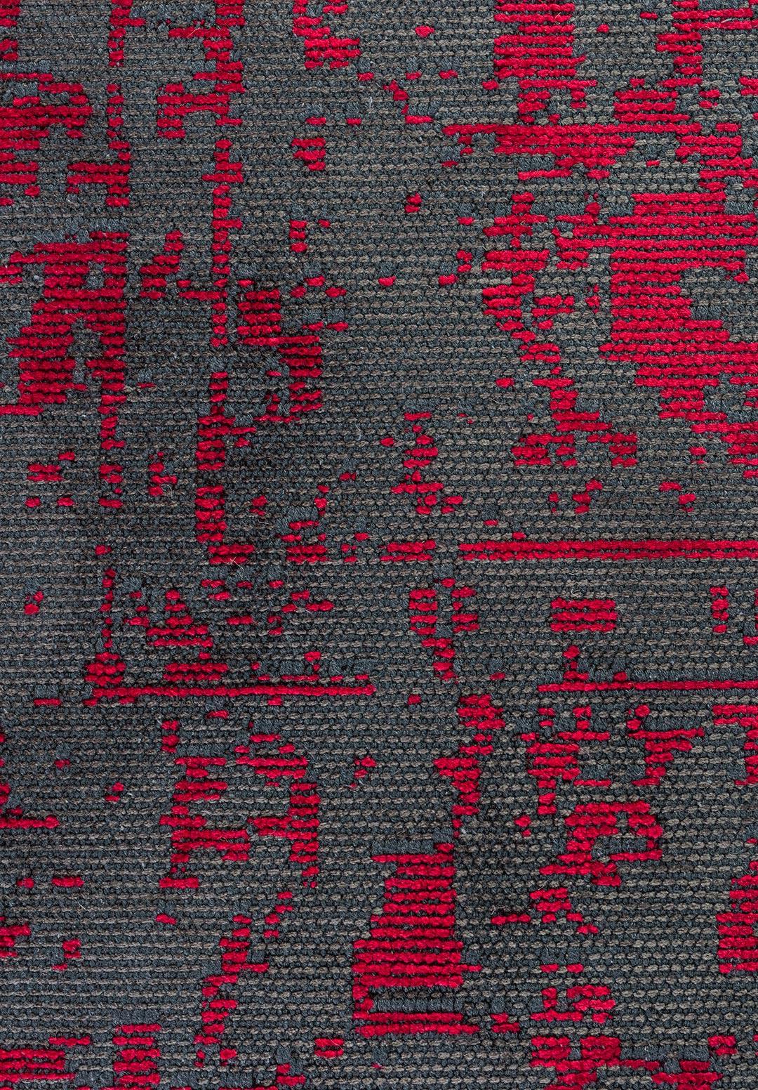 IVY ANTHRACITE - RED RUG