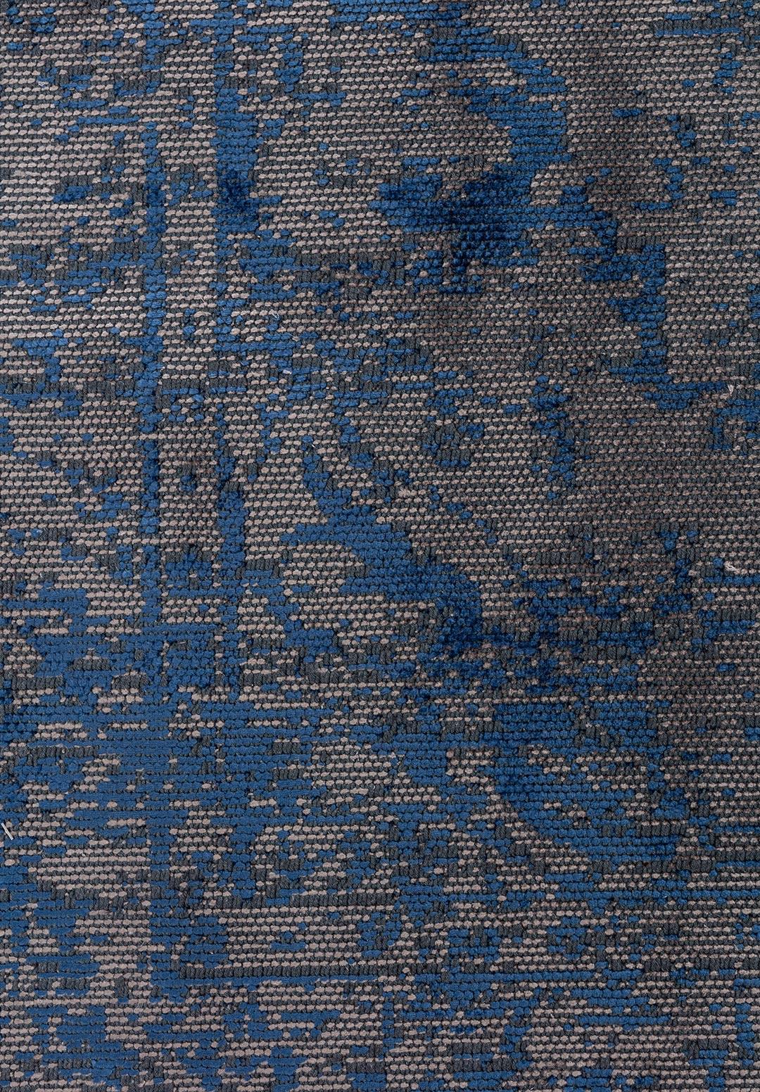 IVY GREY - NAVY BLUE RUG