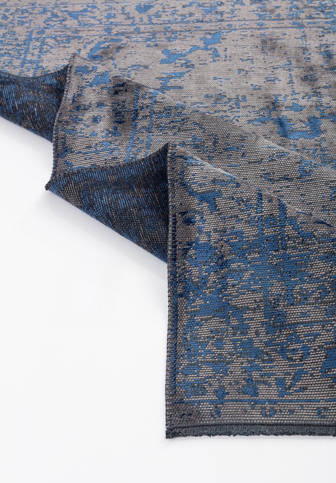 IVY GREY - NAVY BLUE RUG