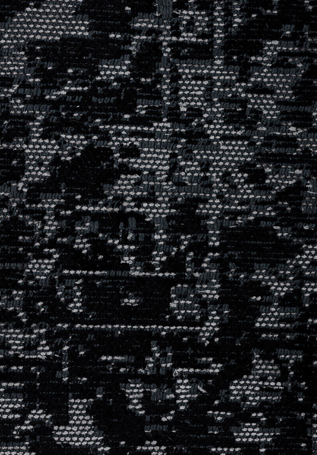 IVY BLACK - LIGHT CREAM RUG