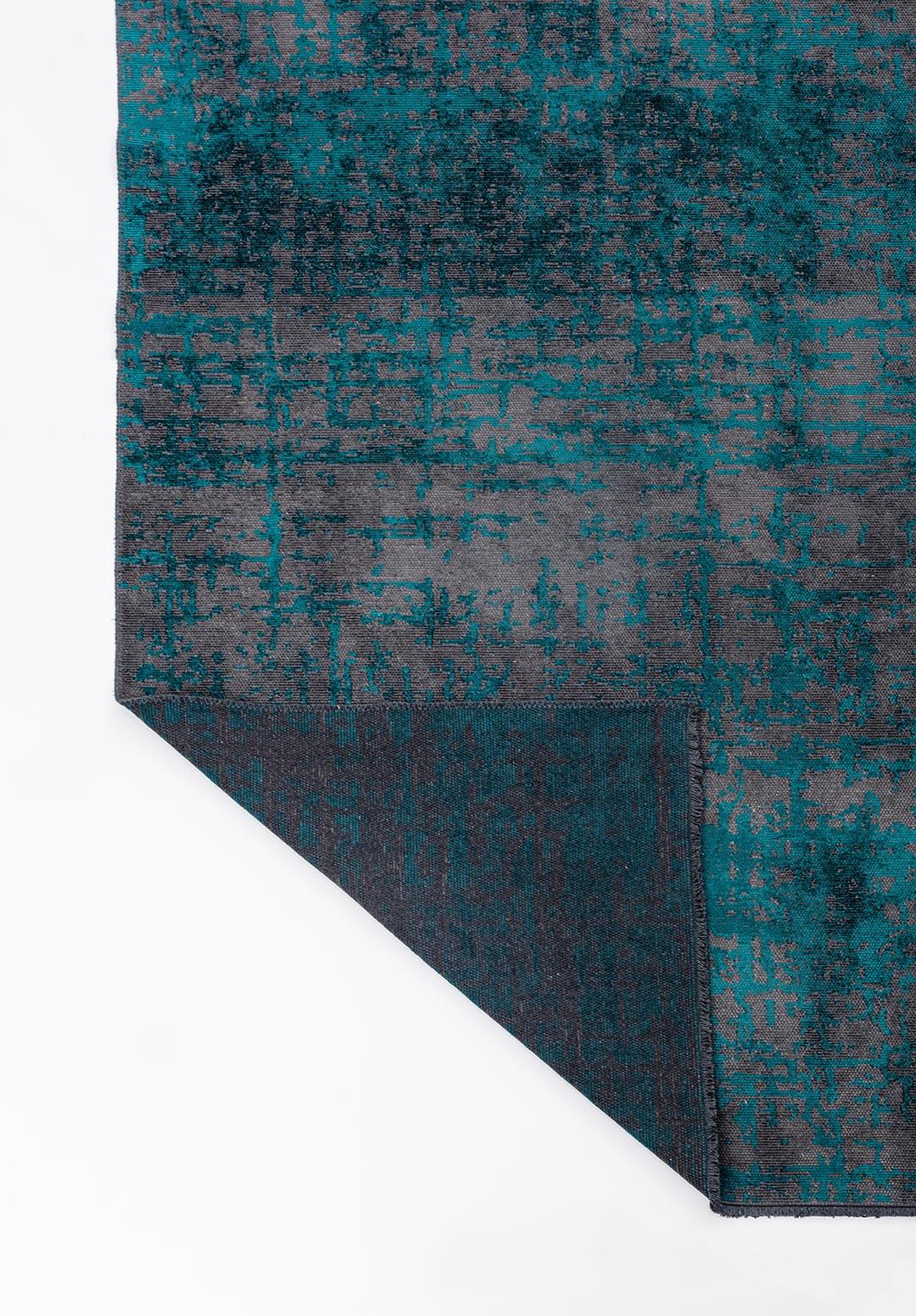 SPARK ANTHRACITE - DARK TURQUOISE RUG
