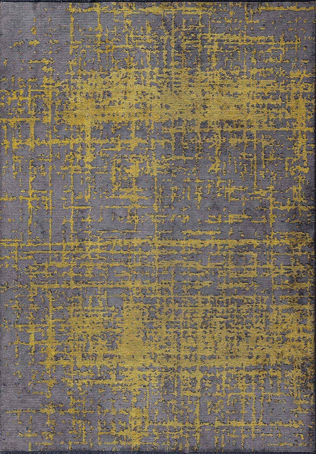 SPARK GREY - YELLOW RUG