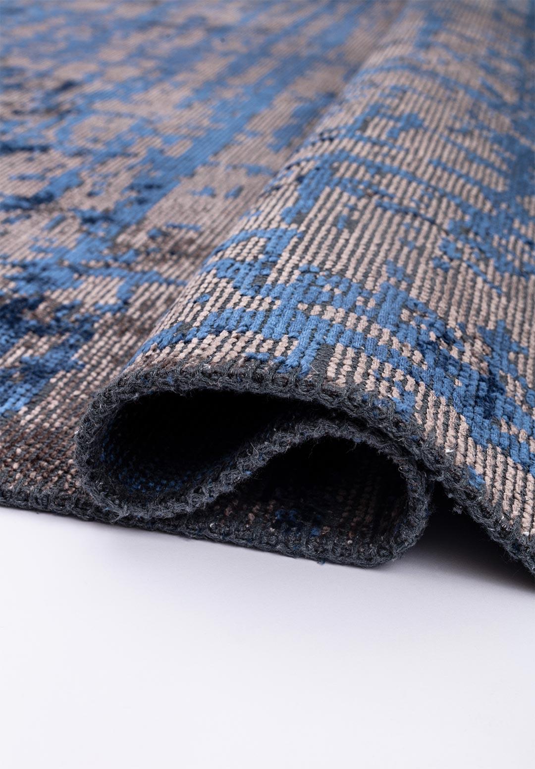 SPARK DARK GREY - NAVY BLUE RUG