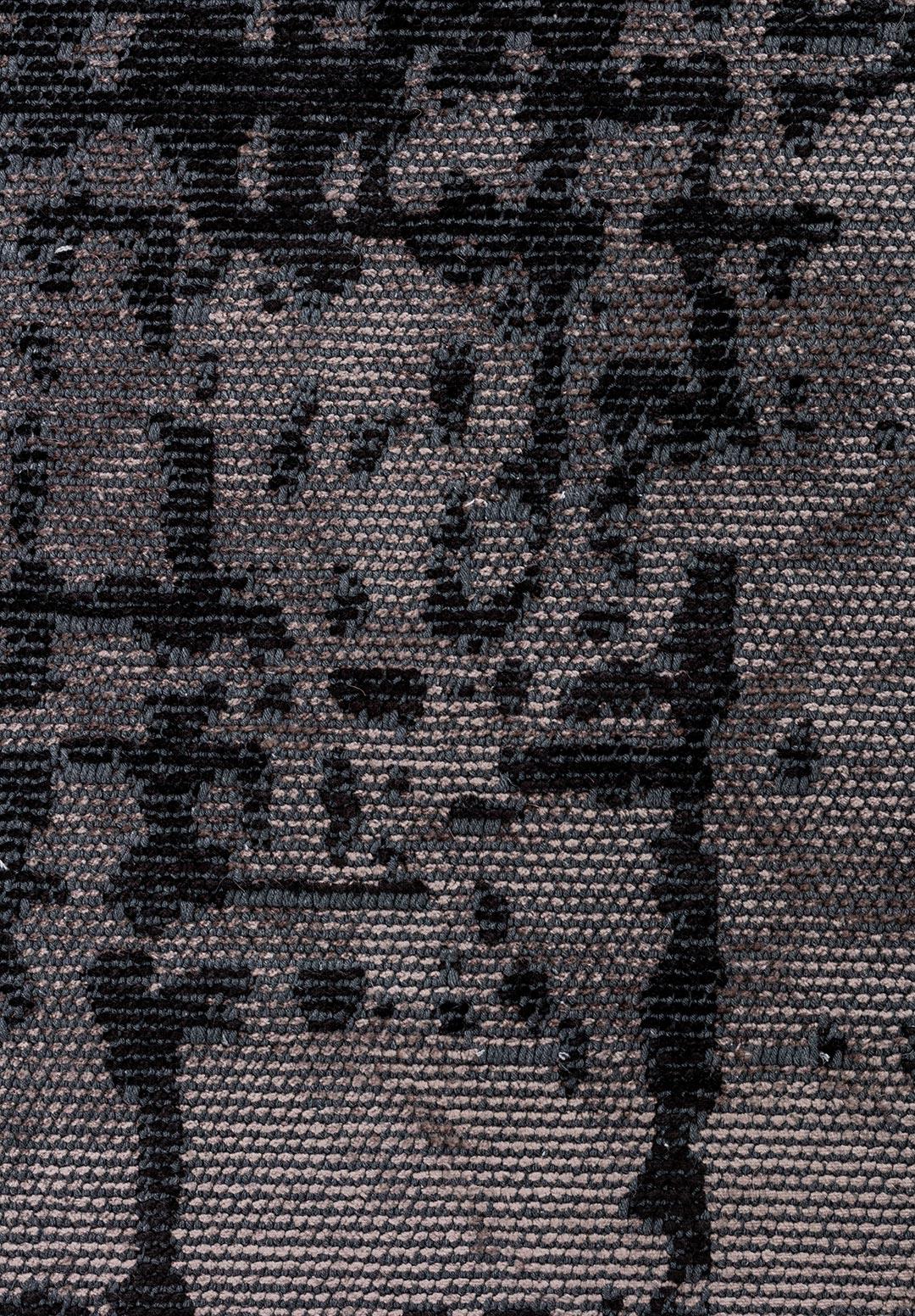 SPARK DARK GREY - BLACK RUG