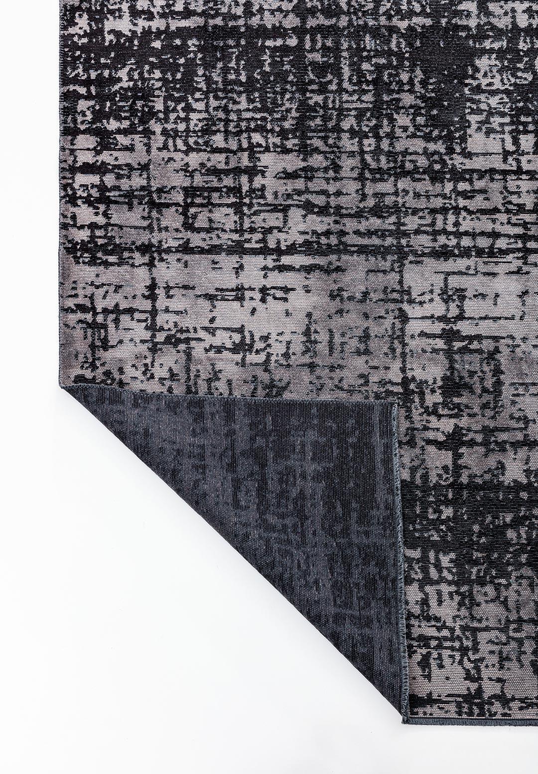 SPARK DARK GREY - BLACK RUG