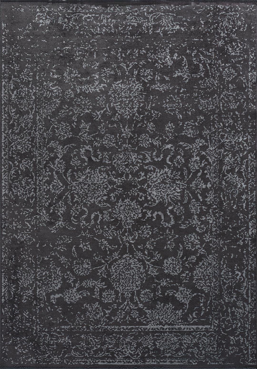 CLASSY ICE BLUE - CHARCOAL RUG