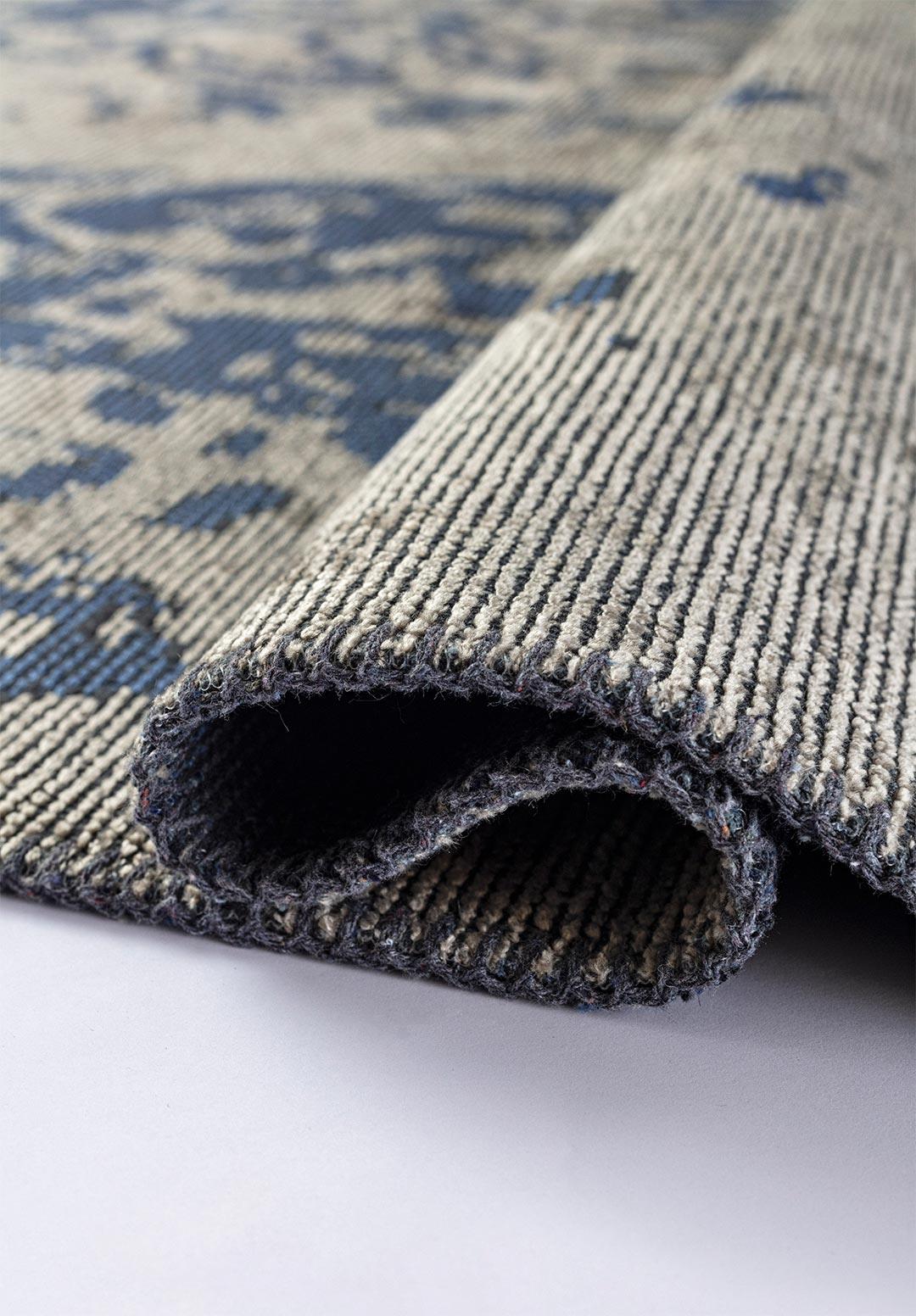 SEAL NAVY BLUE - BEIGE RUG