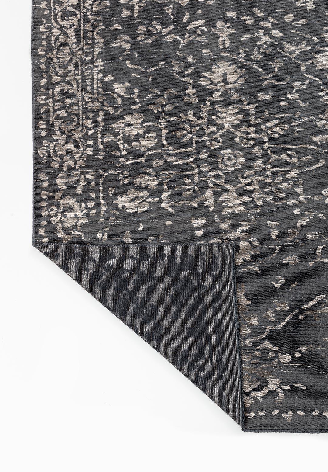 FLORA BEIGE - ANTHRACITE RUG
