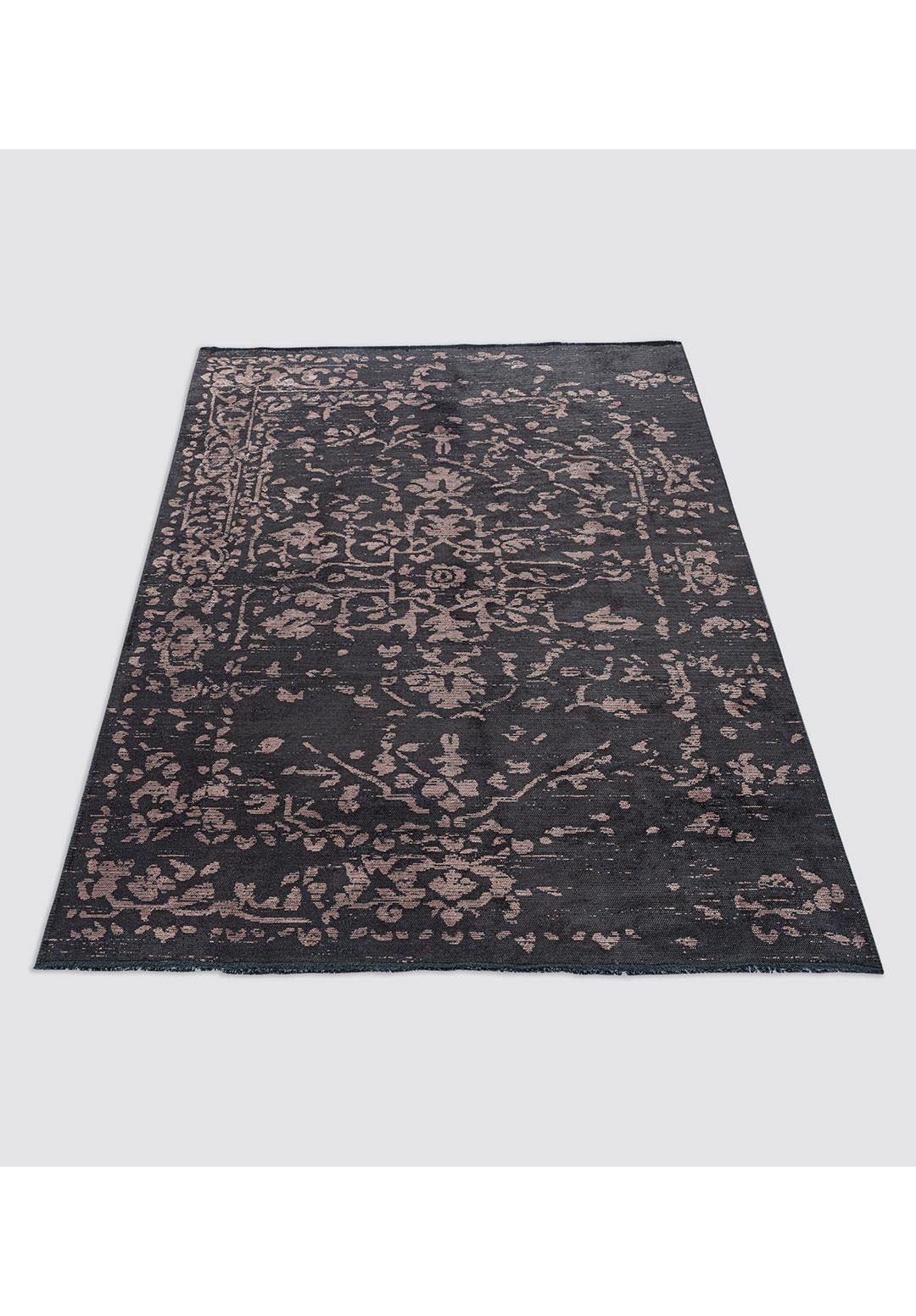 FLORA COPPER - CHARCOAL RUG