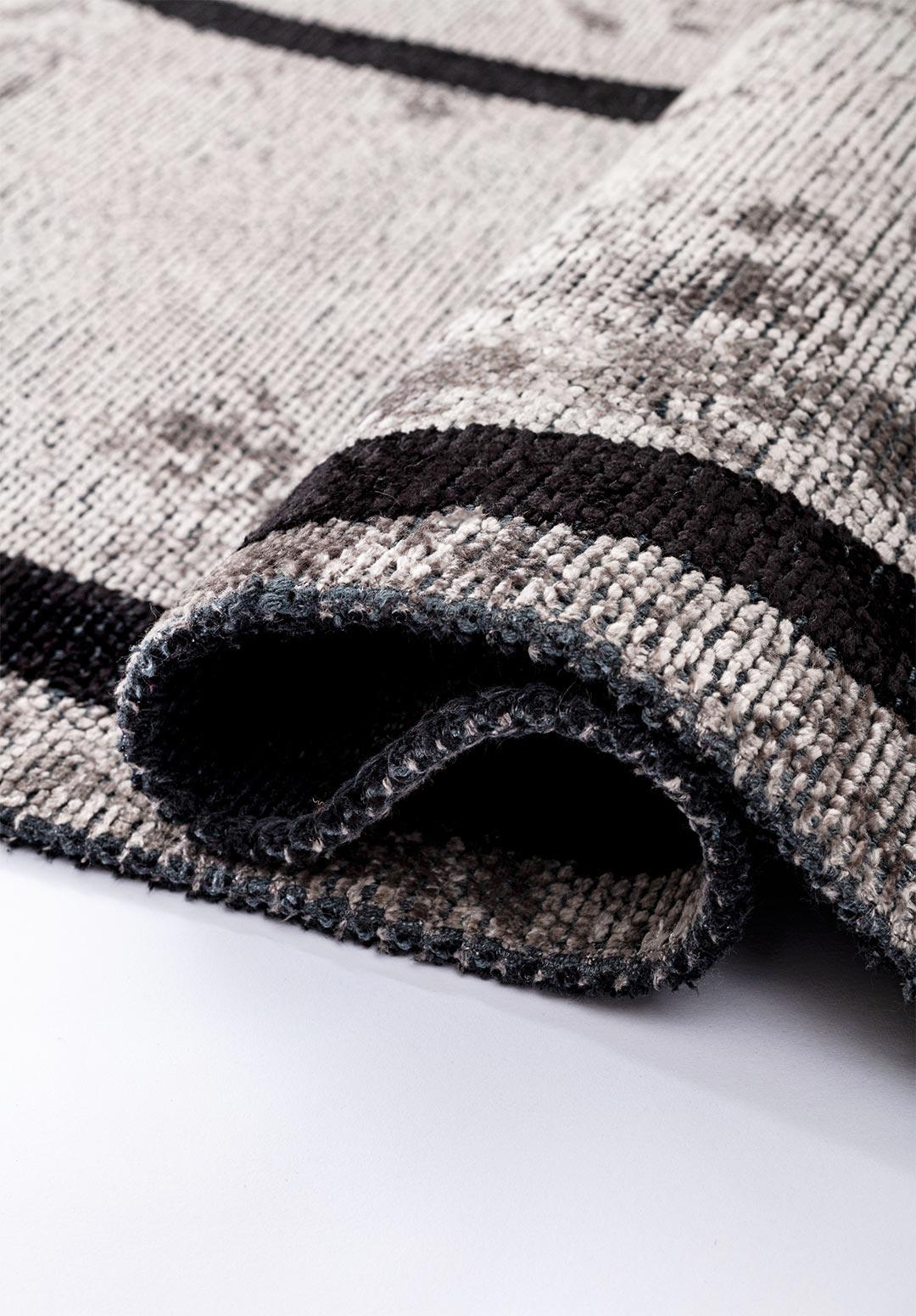 SIGNATURE BLACK - LIGHT GREY RUG