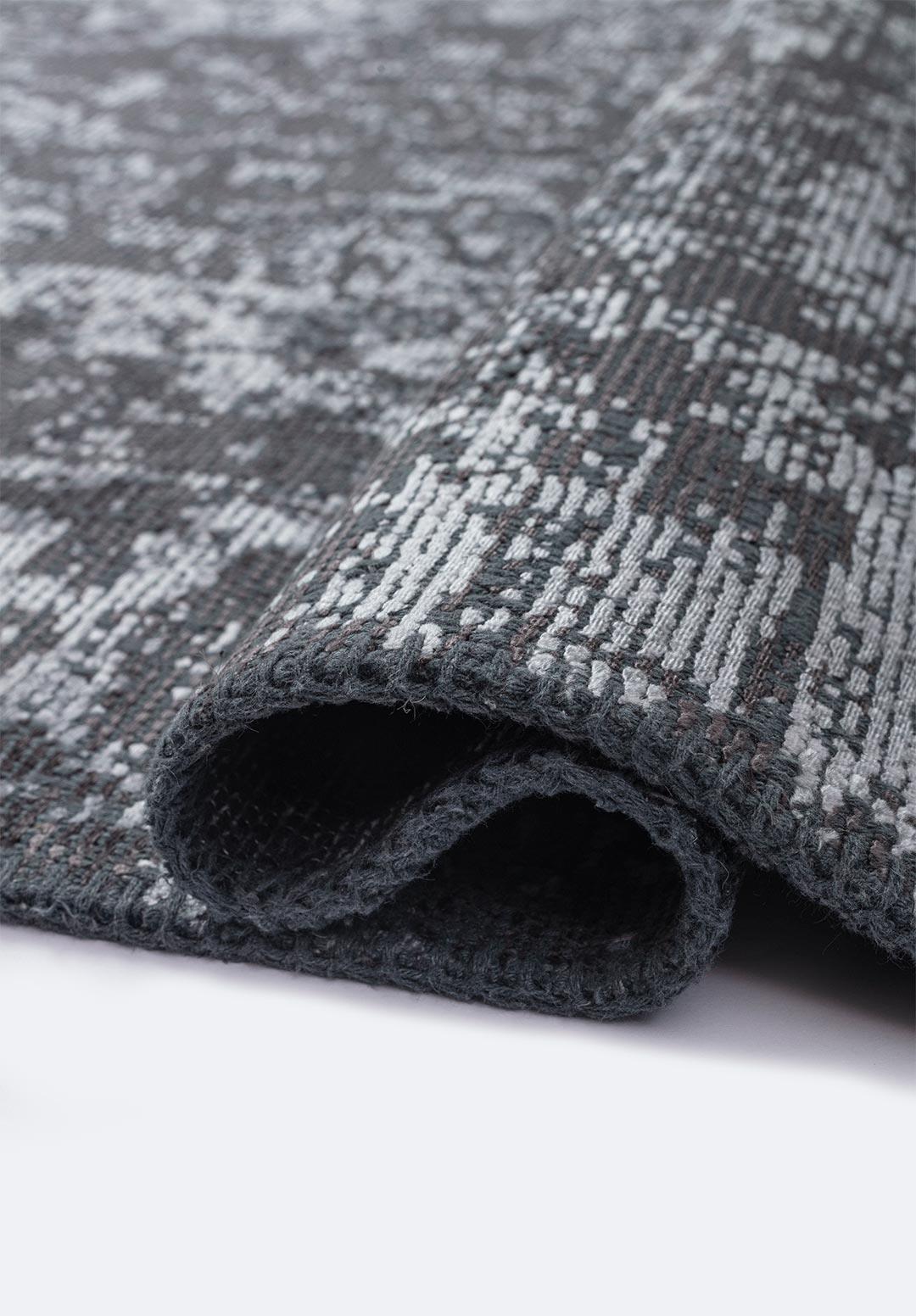 GLORY ICE BLUE - CHARCOAL RUG