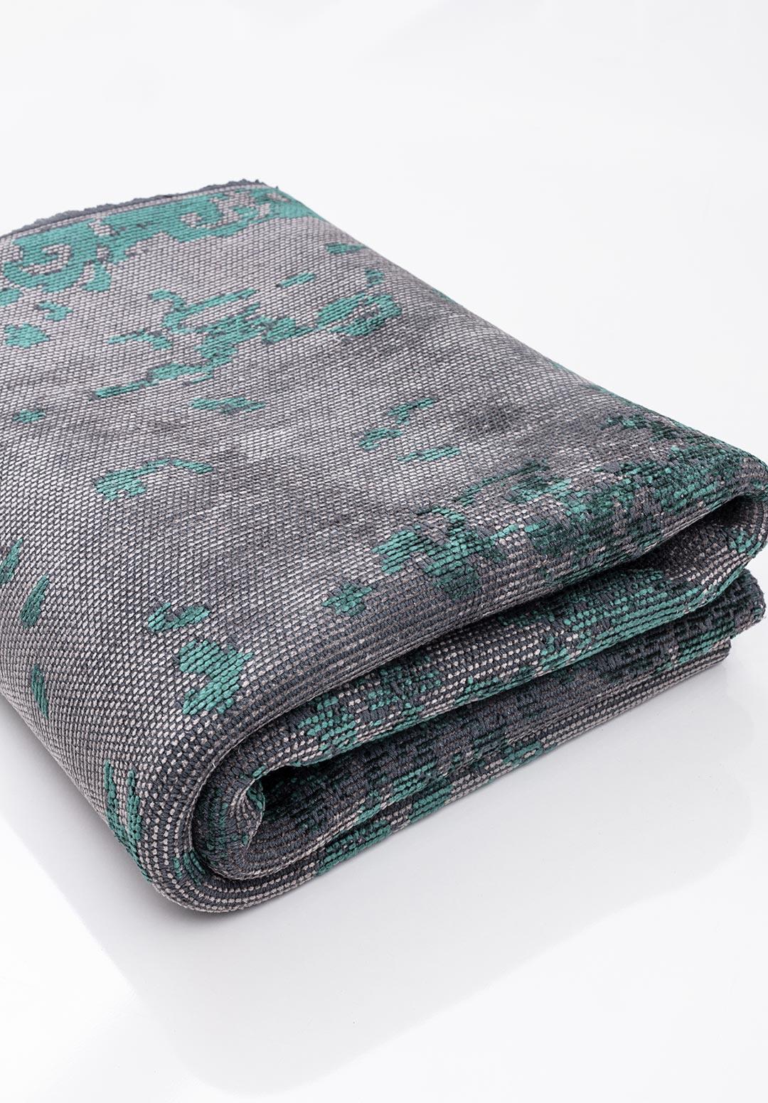 GRACE DARK GREEN - GREY RUG