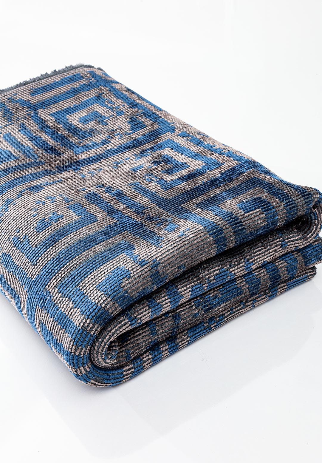 HELIX NAVY BLUE - DARK GREY RUG