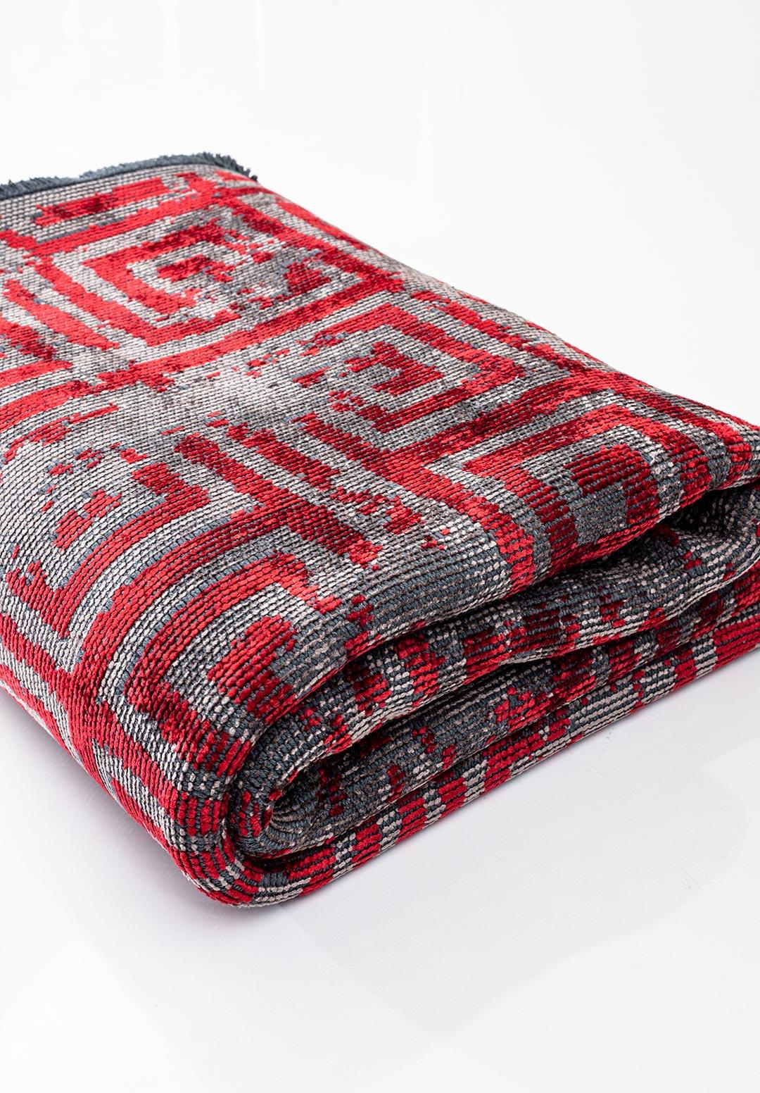 HELIX RED - DARK GREY RUG