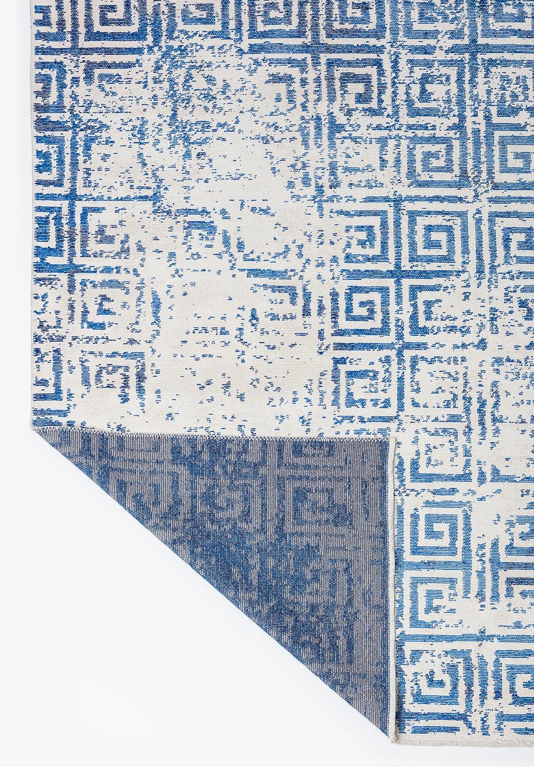 HELIX NAVY BLUE - ECRU RUG
