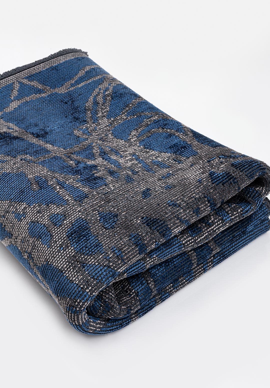 SPLASH NAVY BLUE - GREY RUG