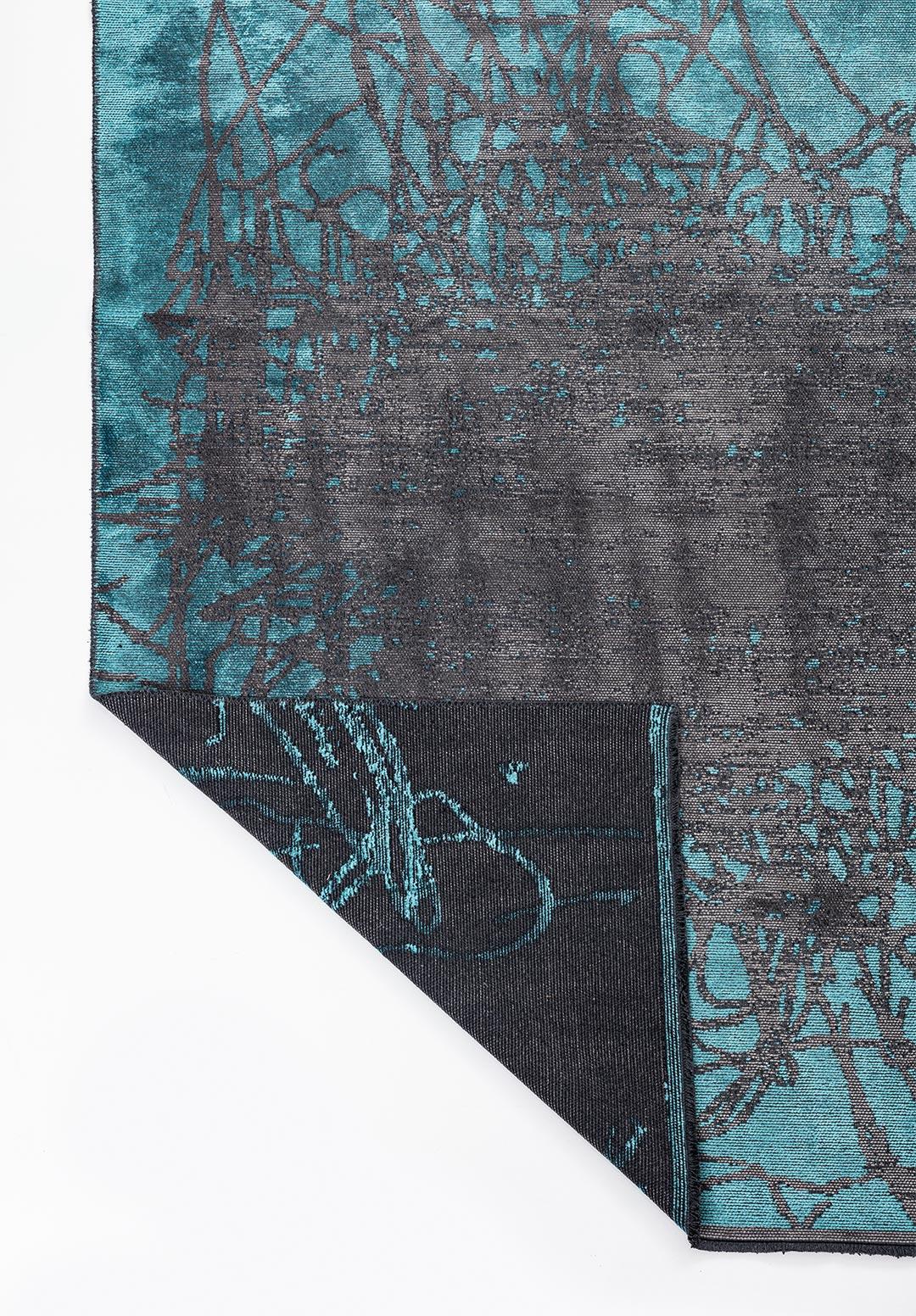 SPLASH TURQUOISE - GREY RUG