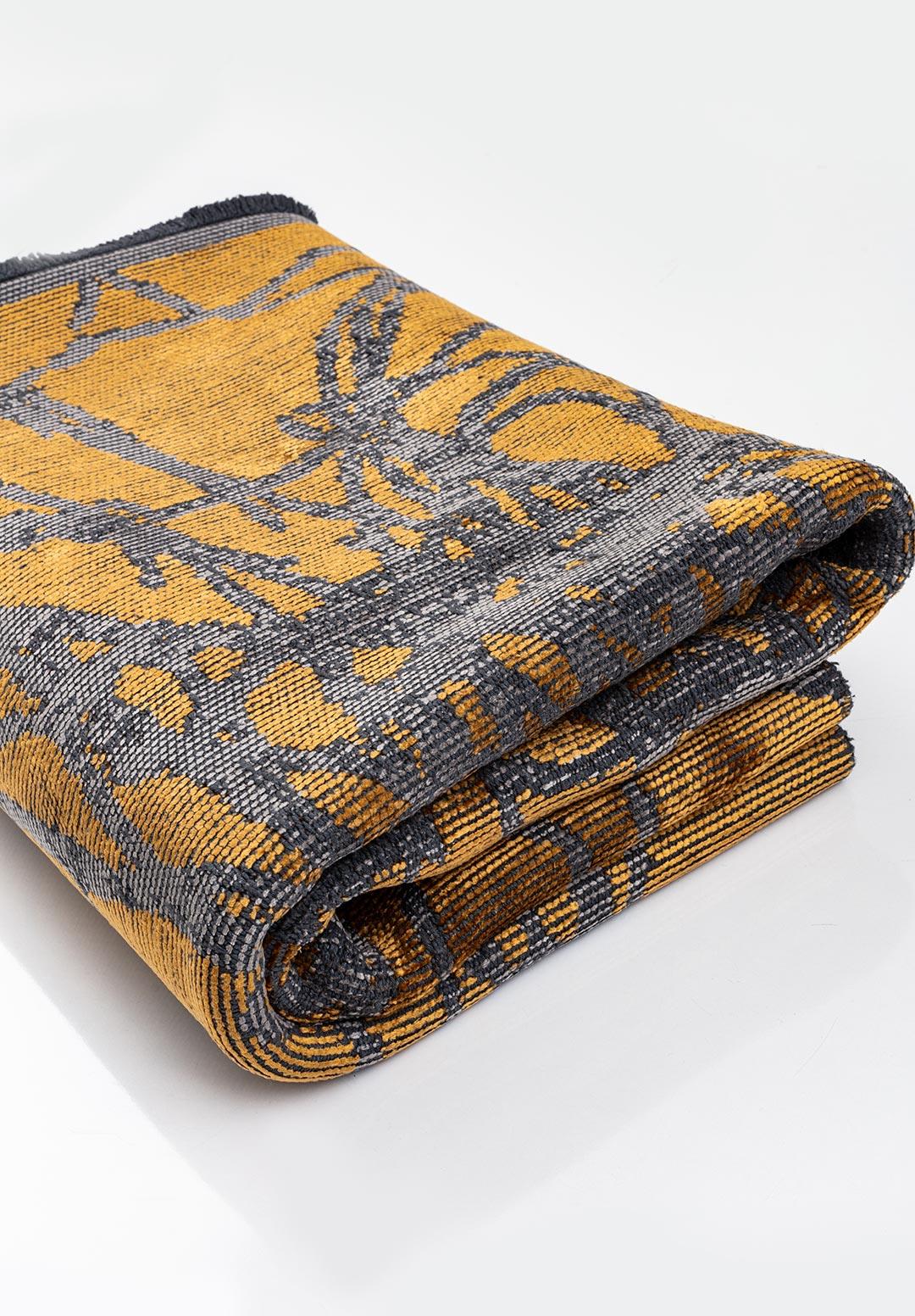 SPLASH MUSTARD - GREY RUG