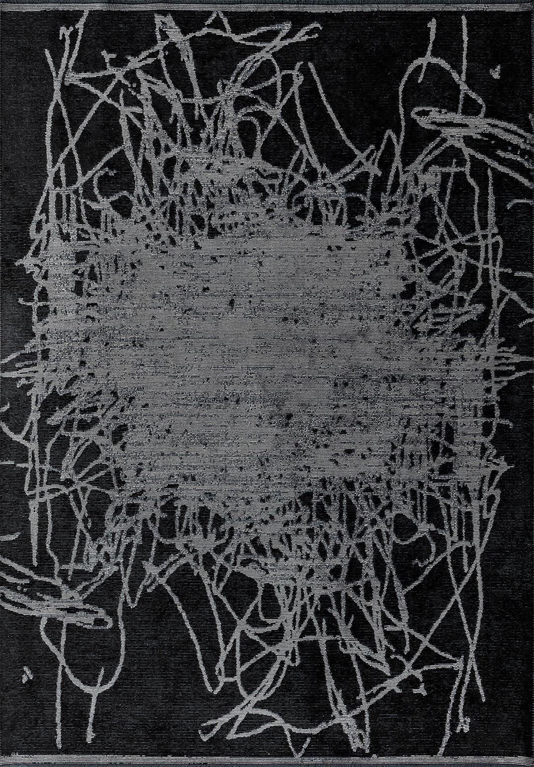 SPLASH BLACK - GREY RUG