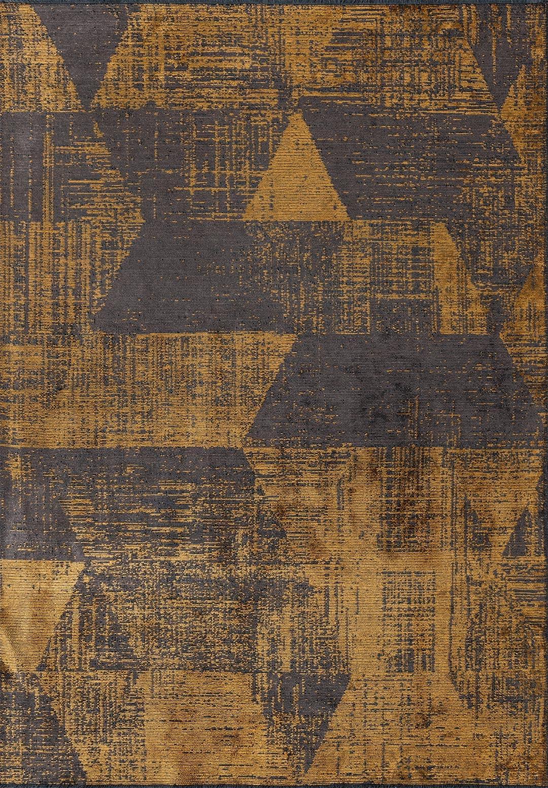 SHARP MUSTARD - DARK MINK RUG
