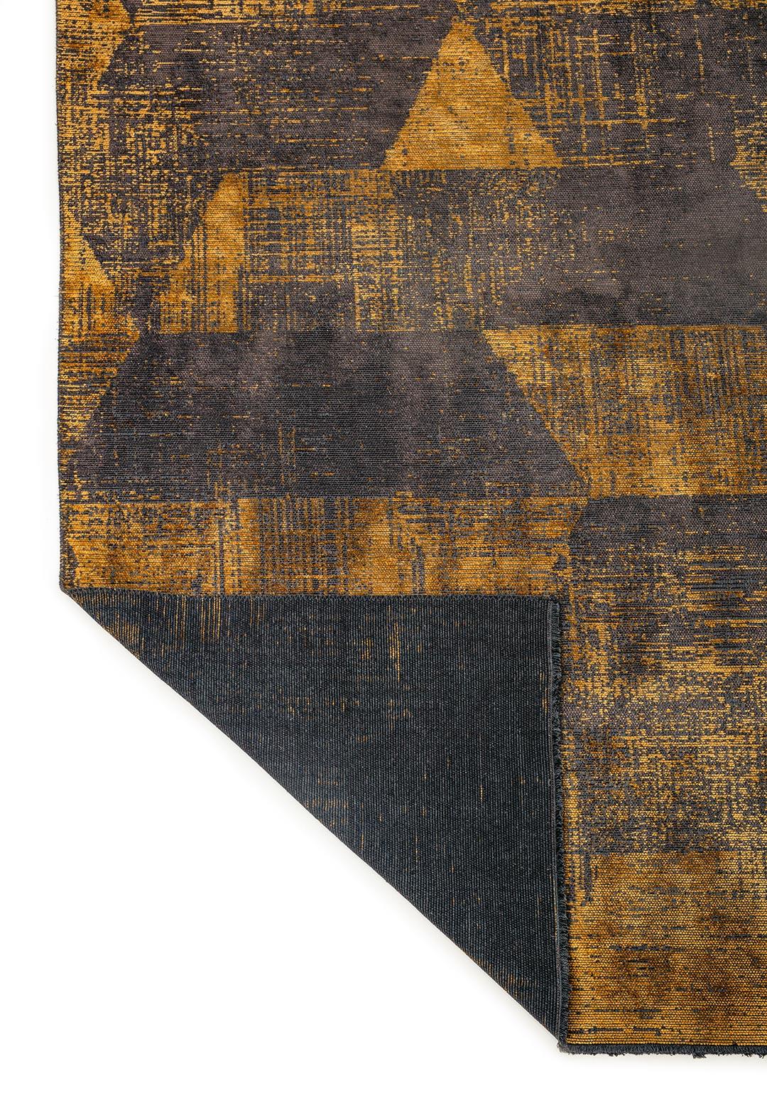 SHARP MUSTARD - DARK MINK RUG