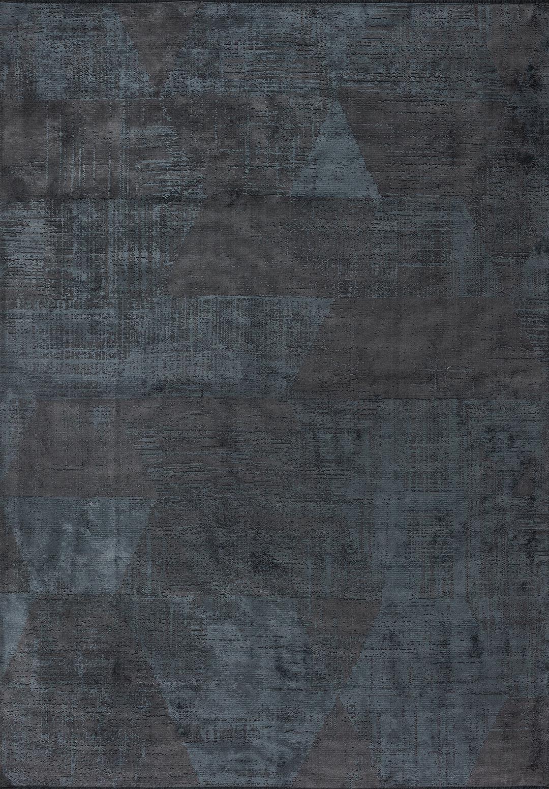 SHARP BLUE - GREY RUG