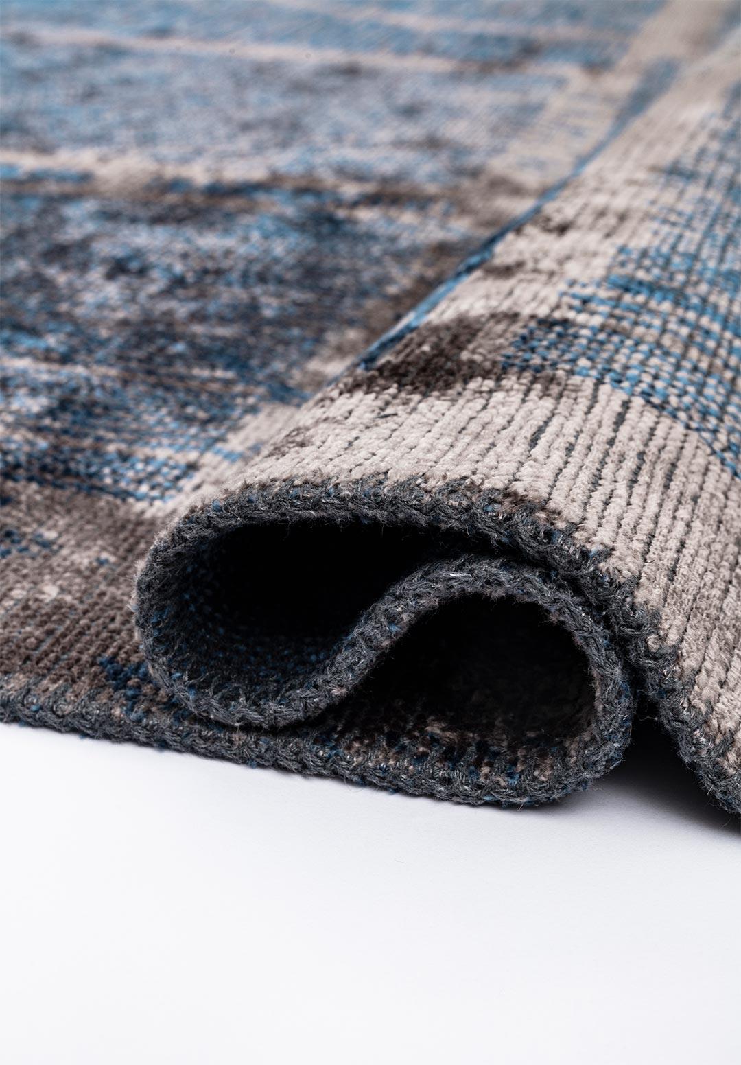 PANORAMA NAVY BLUE - DARK GREY RUG