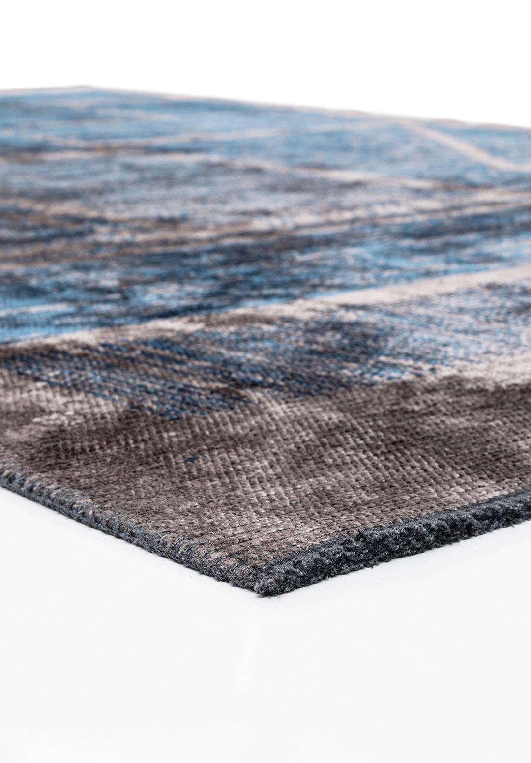 PANORAMA NAVY BLUE - DARK GREY RUG
