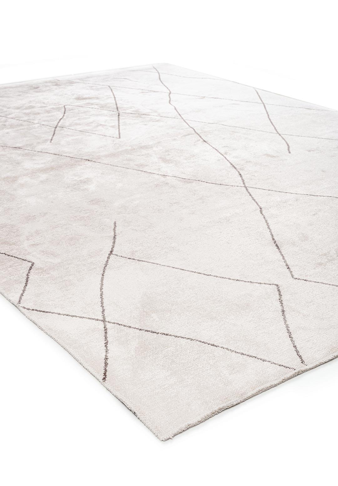 TRIBAL DARK GREY - ECRU RUG