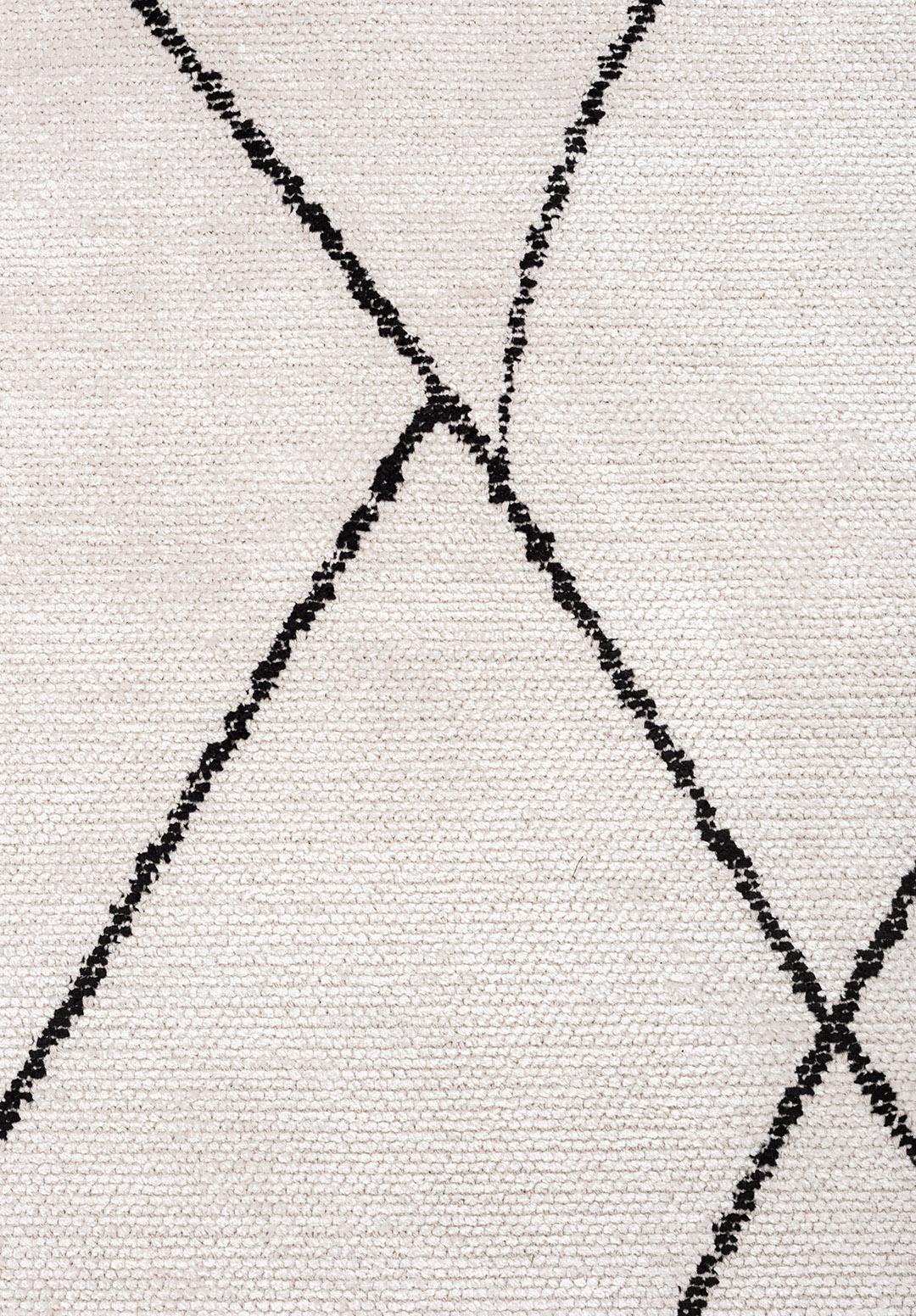 TRIBAL BLACK - ECRU RUG