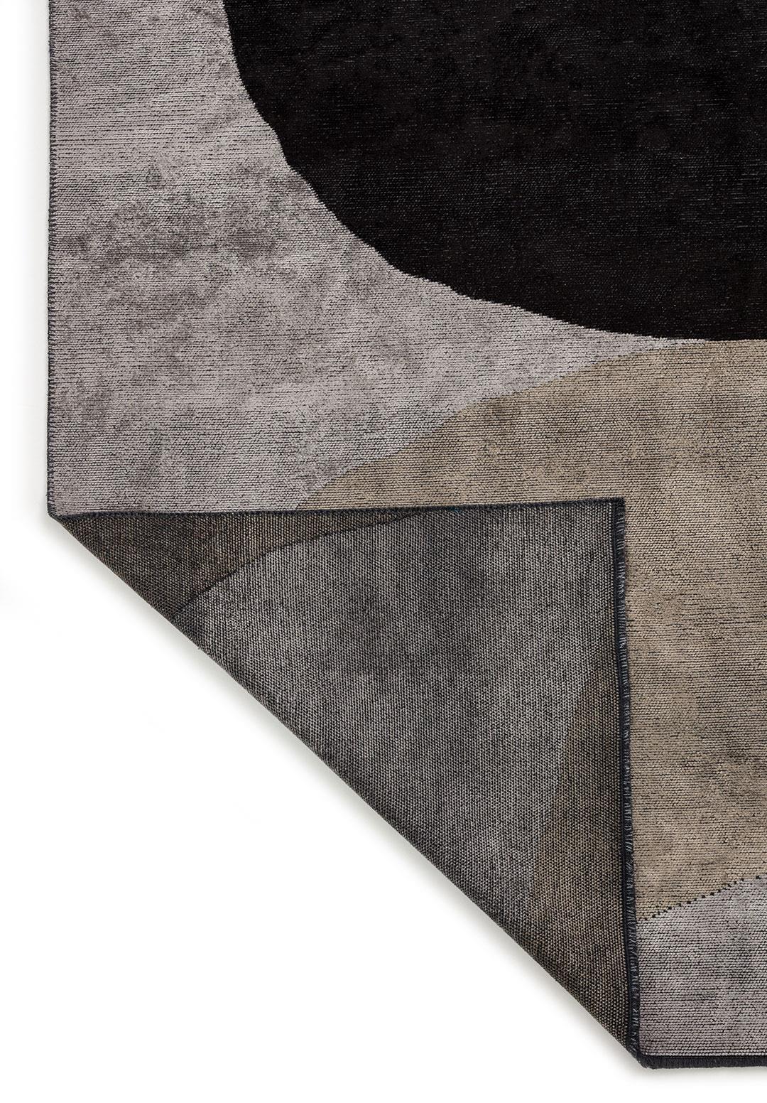 METEOR BLACK - NOUGAT - LIGHT GREY RUG