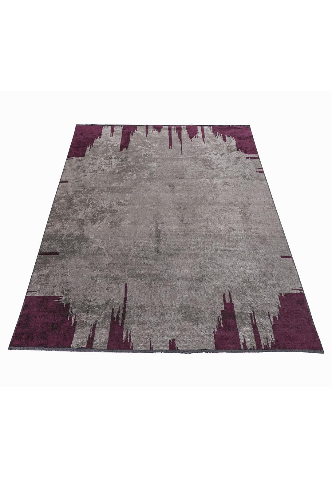 CAGE DARK GREY - DARK DAMSON RUG