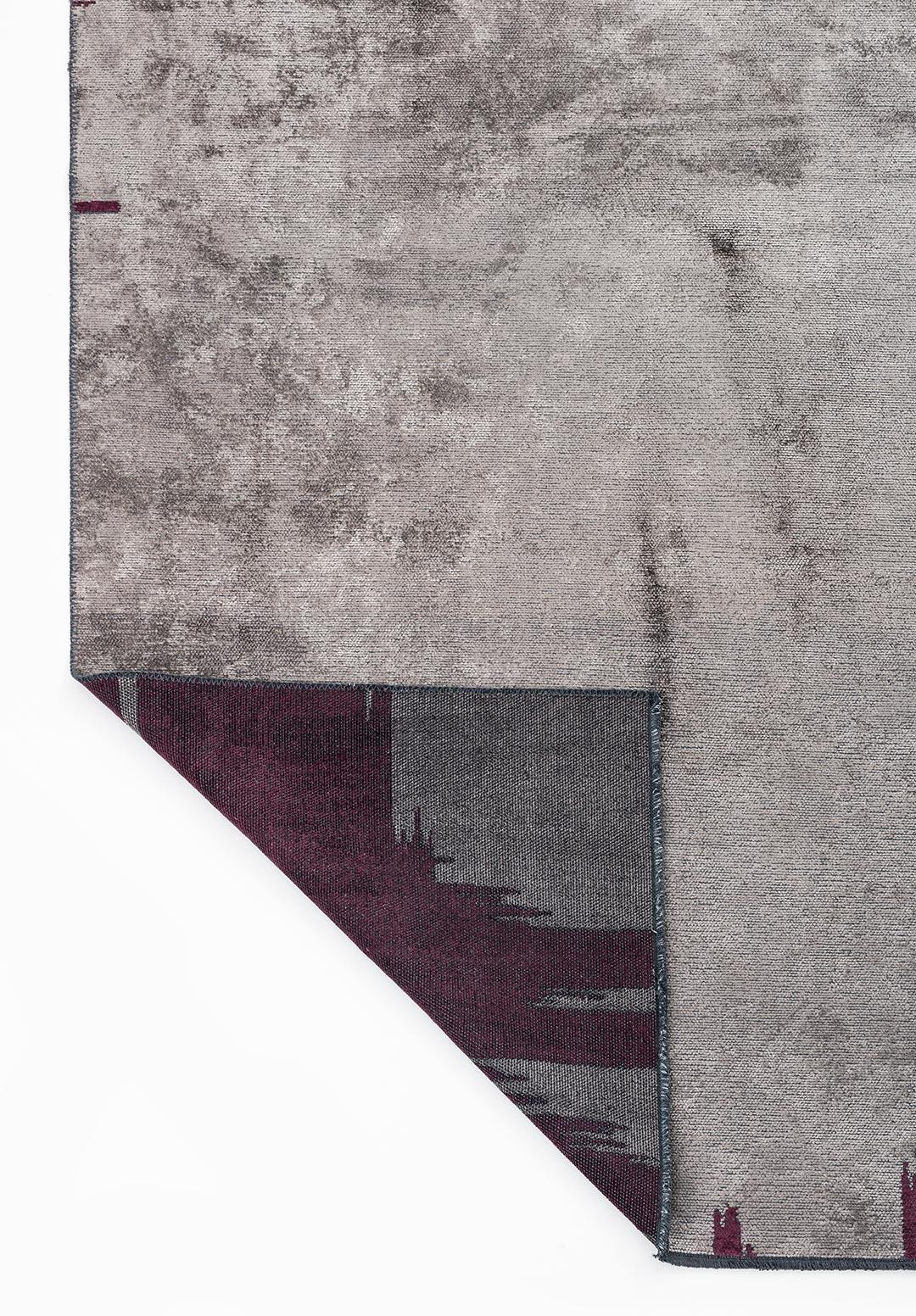 CAGE DARK GREY - DARK DAMSON RUG