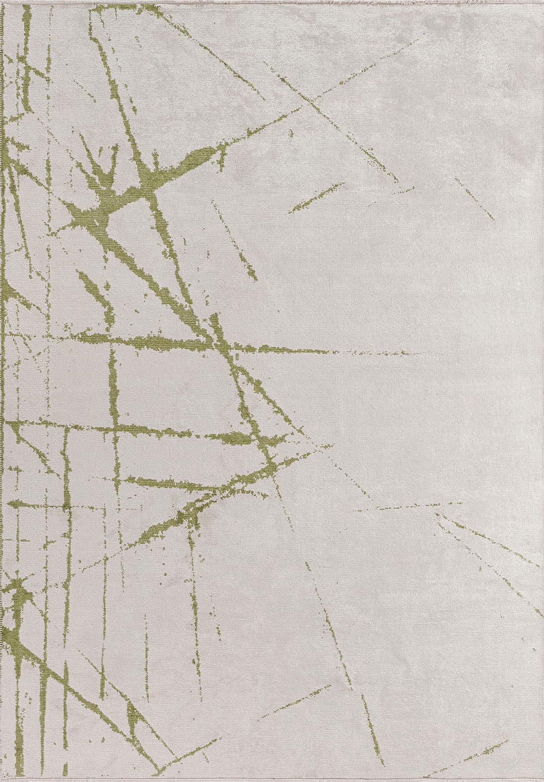 CRACK GREEN - ECRU RUG