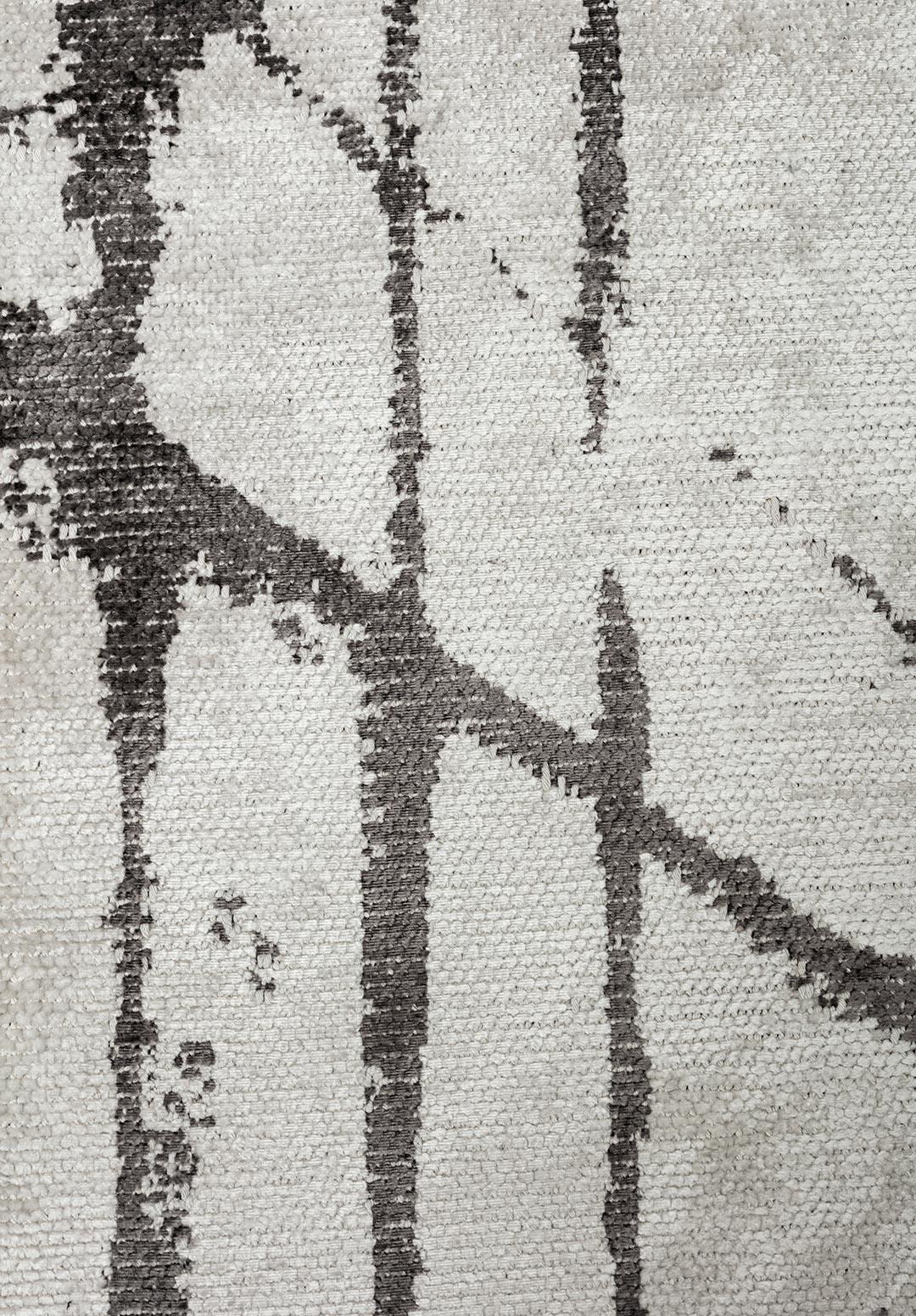 CRACK DARK GREY - ECRU RUG