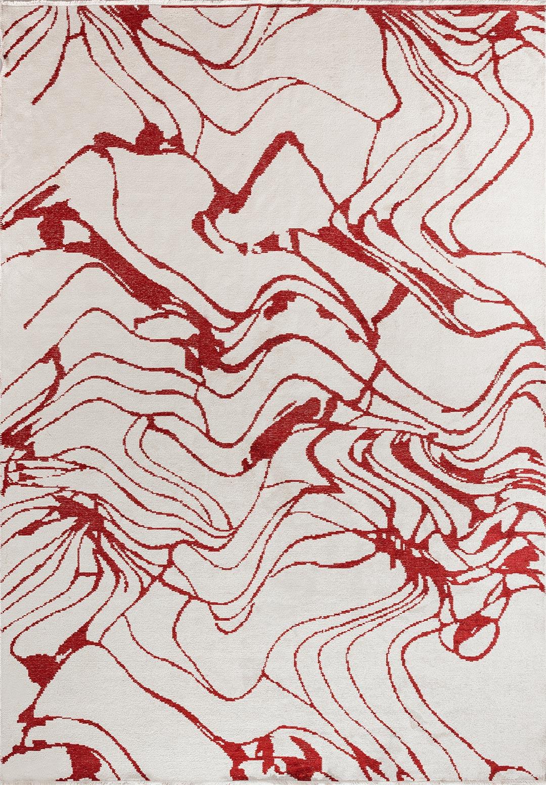 CLOVE RED - ECRU RUG