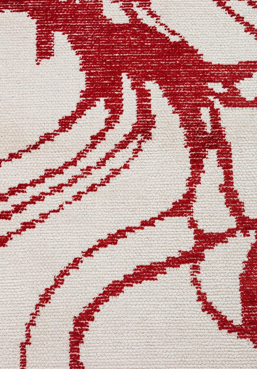 CLOVE RED - ECRU RUG