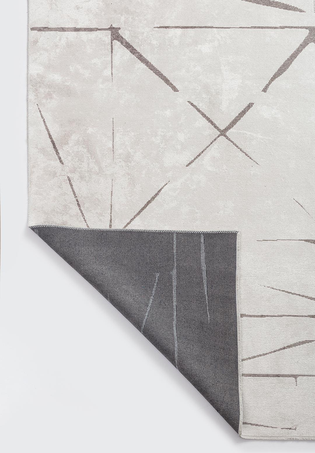 SQUARE ECRU - DARK GREY RUG