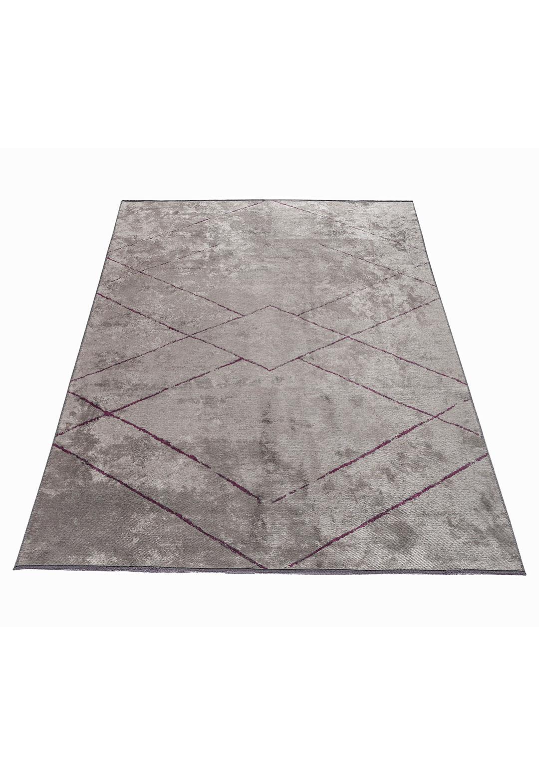 SPIDER DARK DAMSON - DARK GREY RUG