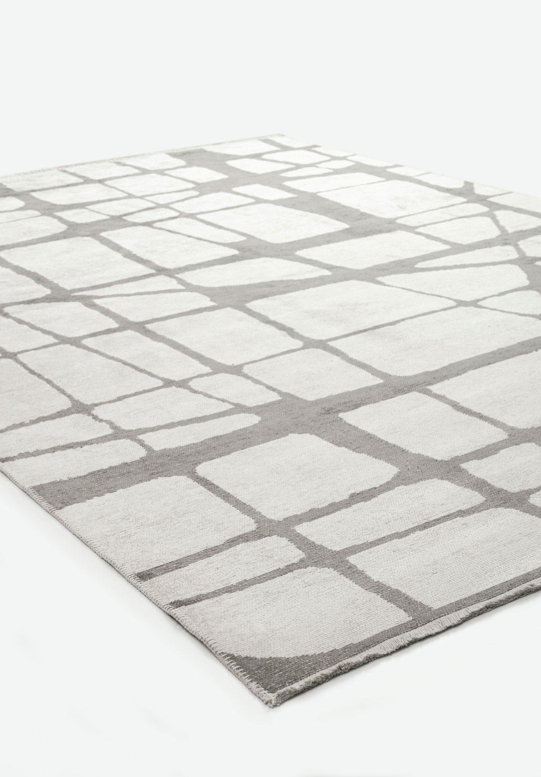WEB GREY - ECRU RUG
