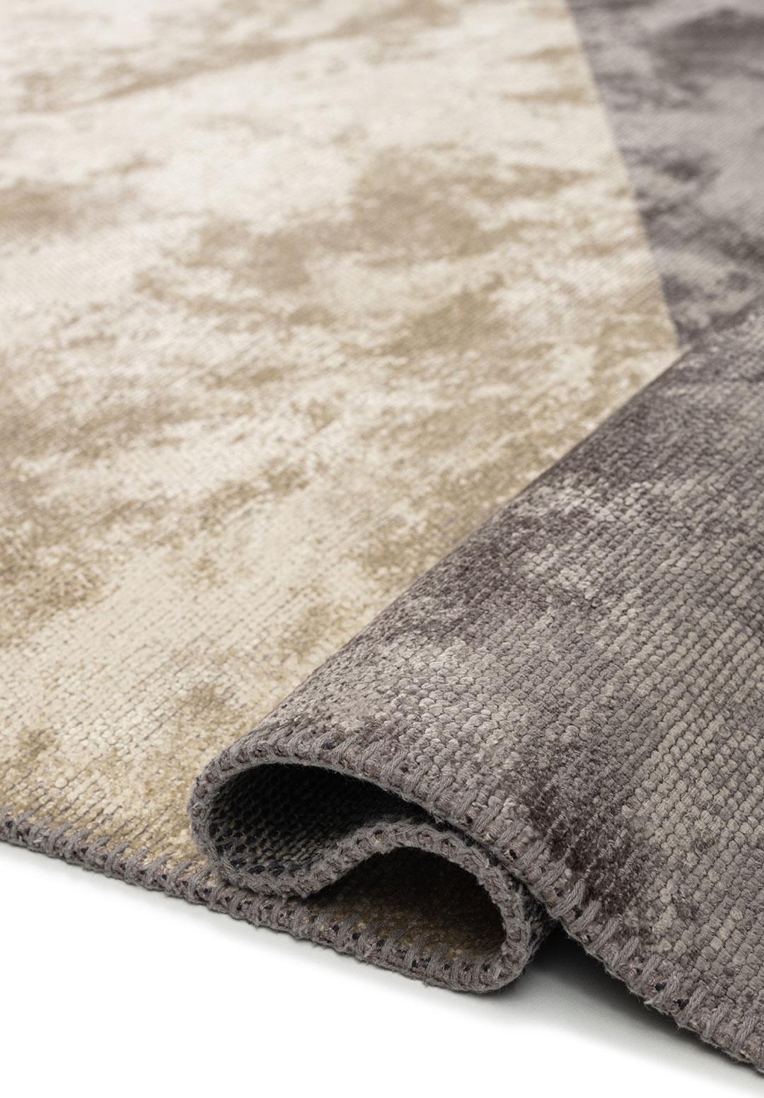 VERTEX DARK GREY - CREAM RUG