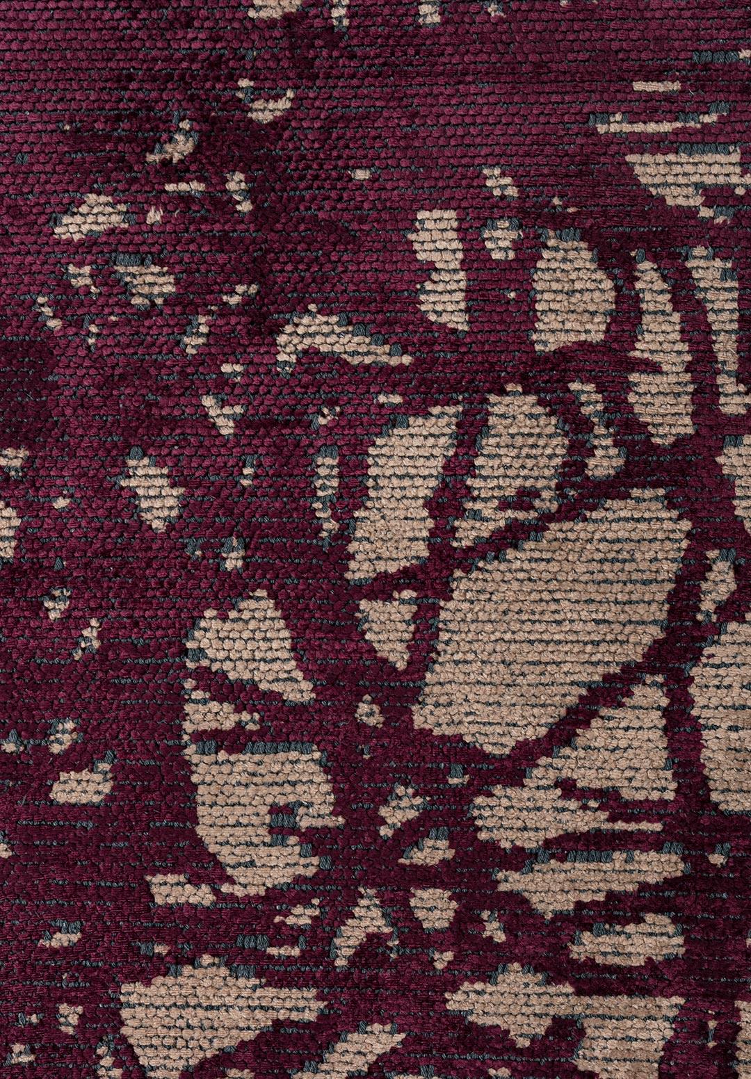 TANGLE DARK DAMSON - DARK BEIGE RUG