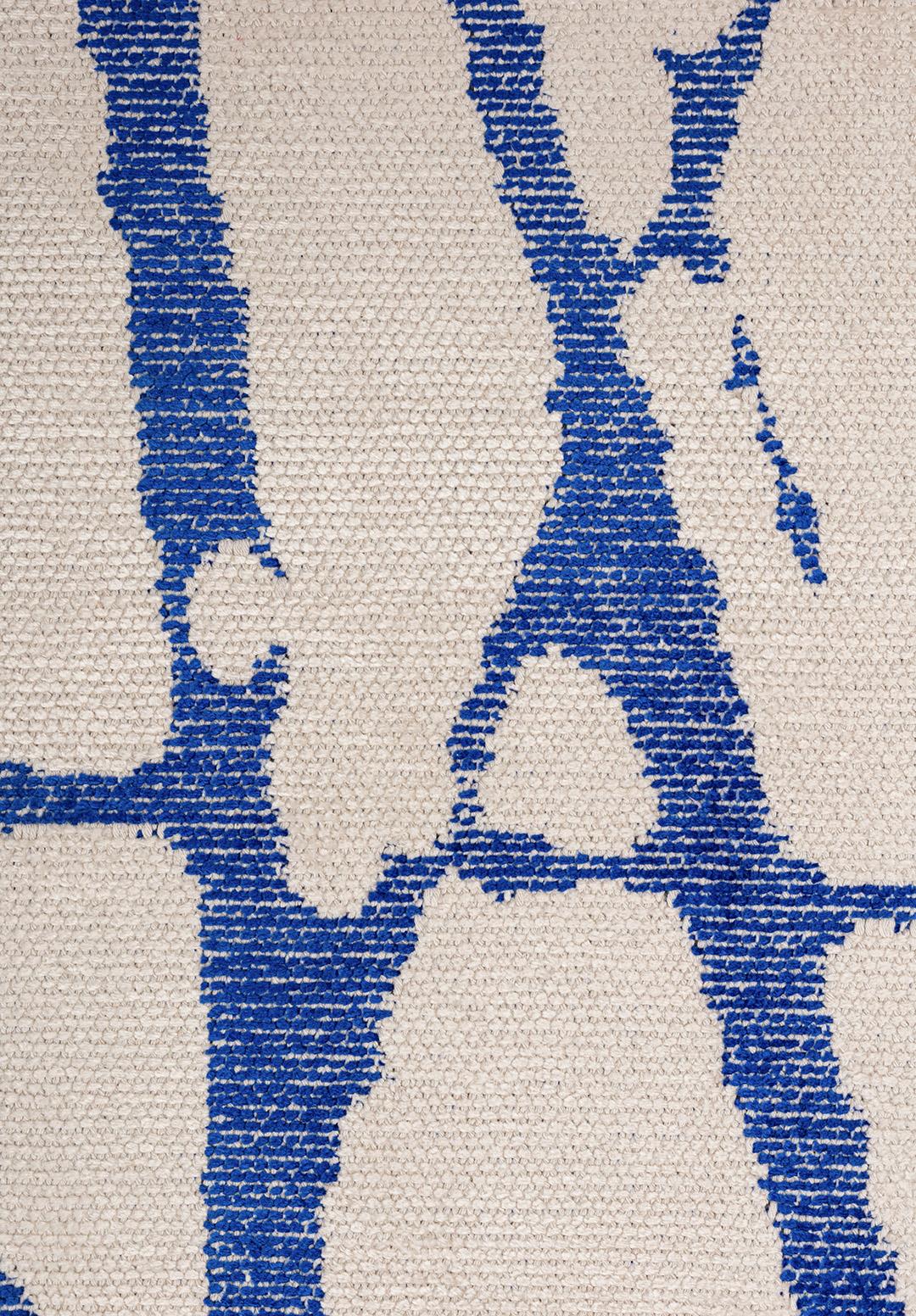 SKETCH SAX BLUE - ECRU RUG