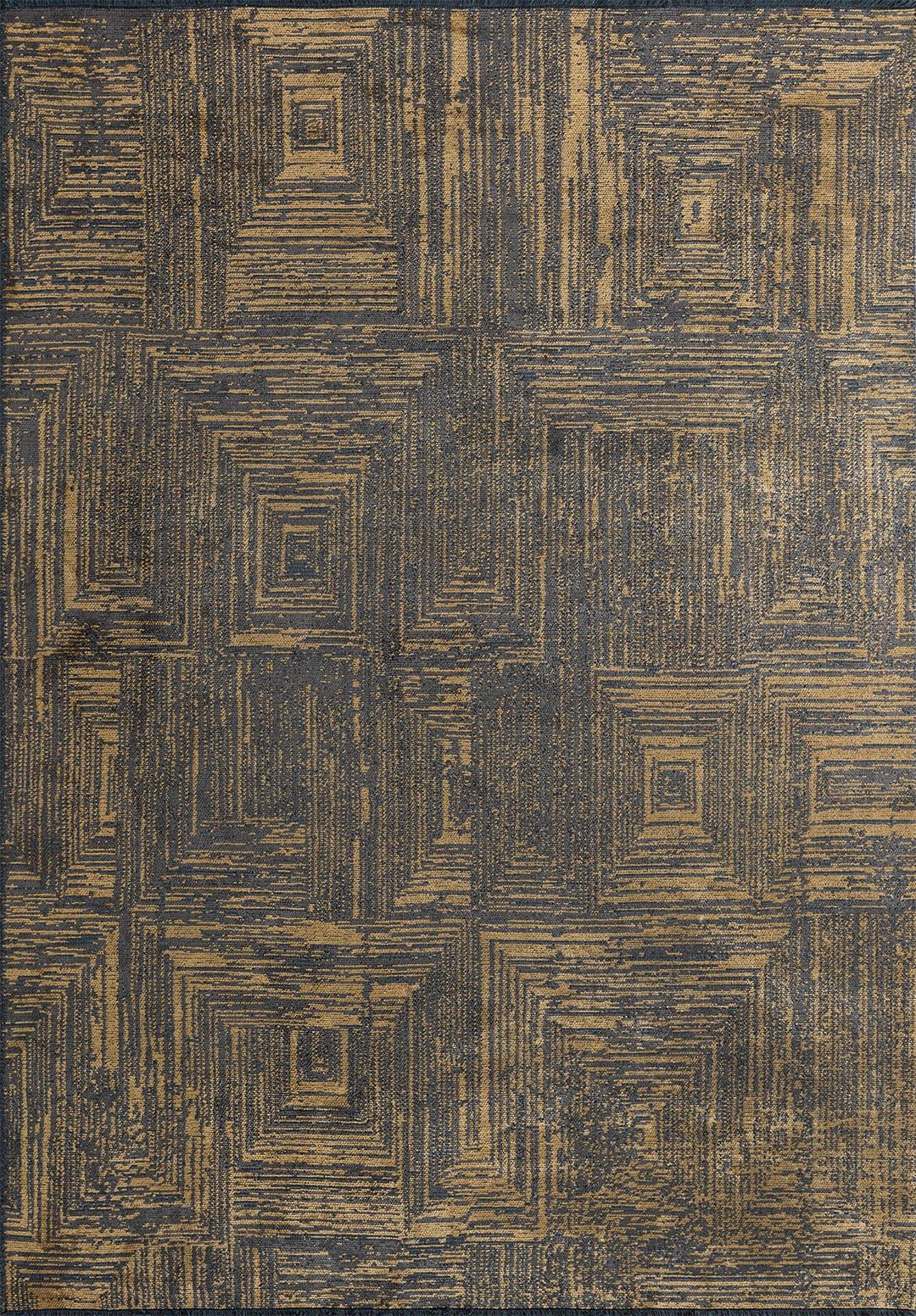 SICILY ANTHRACITE - GOLD RUG