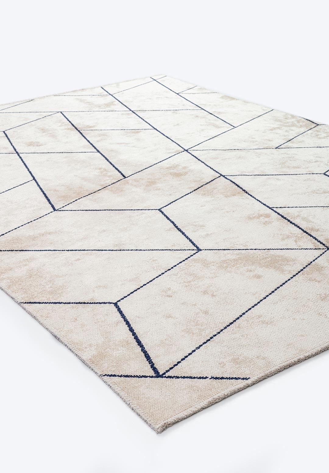 STONE DARK NAVY - ECRU RUG