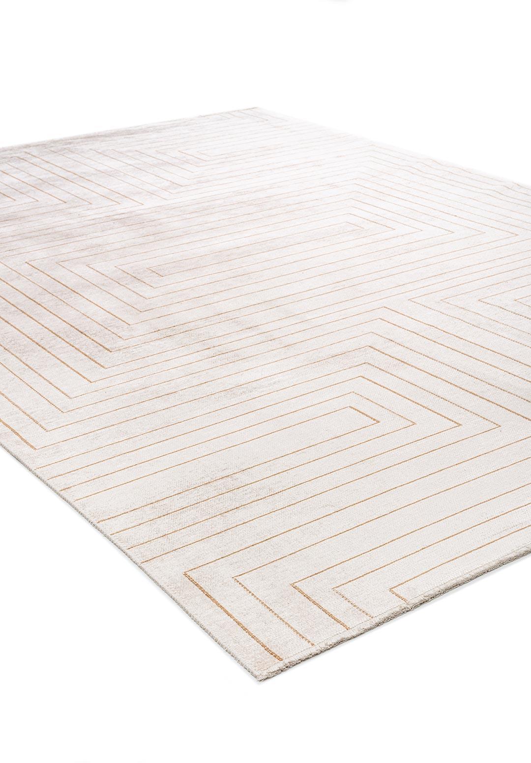 MAZE LIGHT BROWN - ECRU RUG