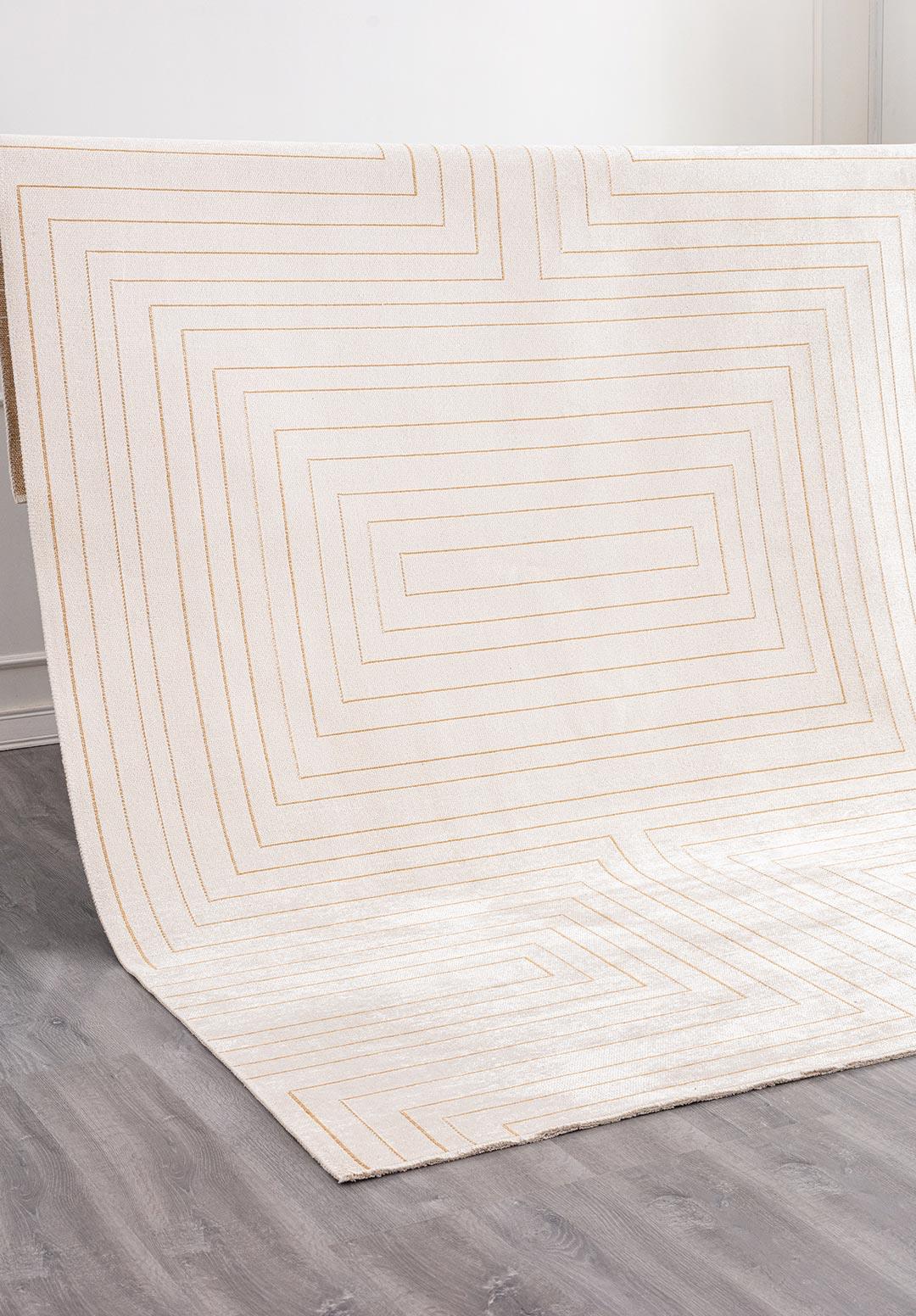 MAZE LIGHT BROWN - ECRU RUG