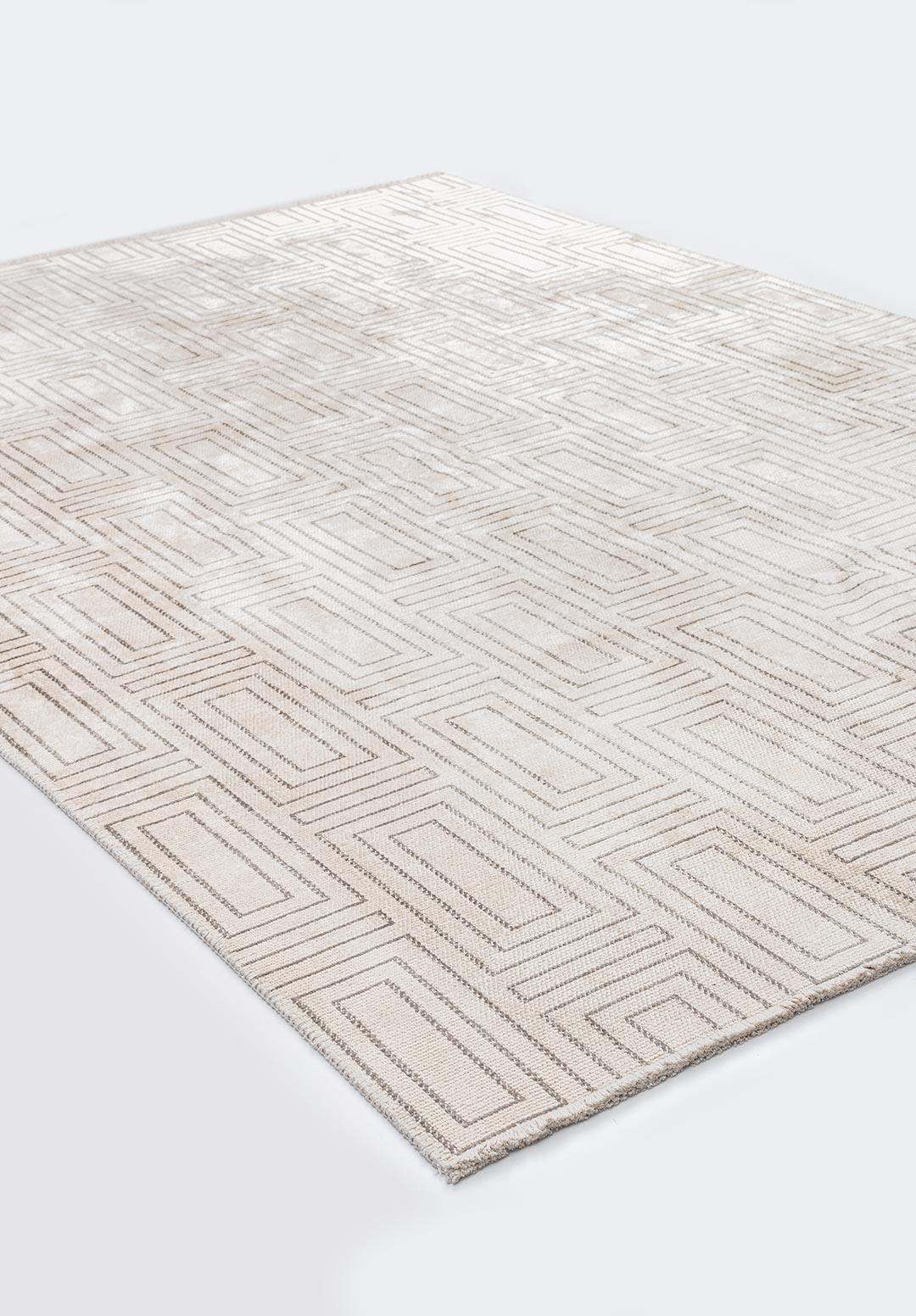 BRICK GREY - ECRU RUG