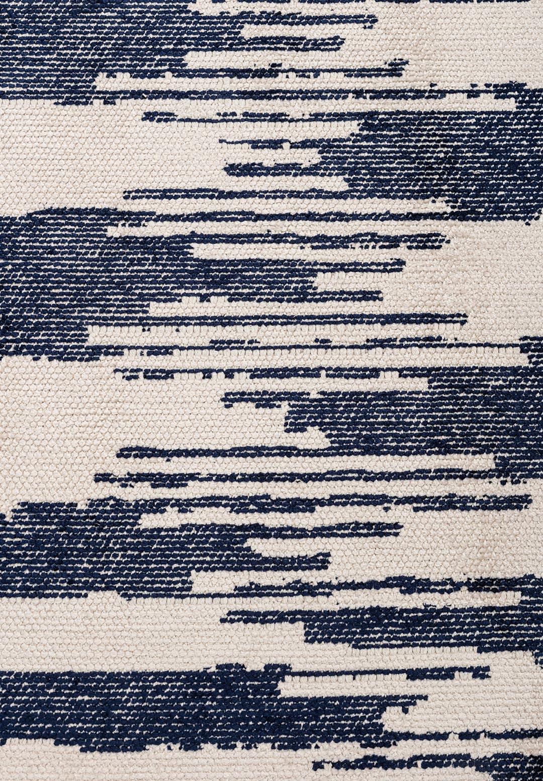 HUB DARK NAVY - ECRU RUG